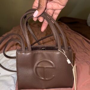 Telfar Chocolate Brown small bag